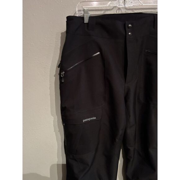 Patagonia Men’s Powder Bowl Gore-Tex Ski Snowboard Pants XL Black H2NO - Picture 4 of 8